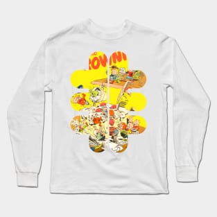 Brownies Cake Retro Vintage Comic Old Funny Scifi Fantasy Popart Long Sleeve T-Shirt